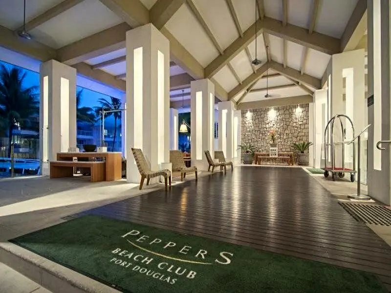 The lobby at Peppers Beach Club, Port Douglas