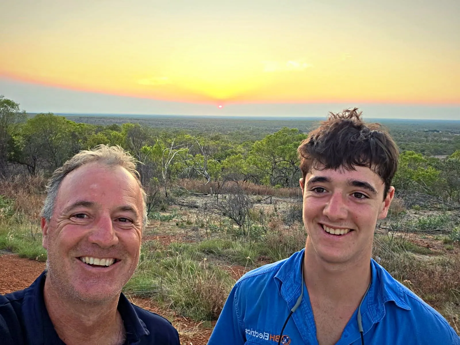 Brad and an apprentice on a remote Cape York job
